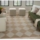 preview thumbnail 1 of 15, Nourison Washable Modern Jute Indoor Geometric Area Rug 7' 10" x 9' 10" - Ivory - Rectangle