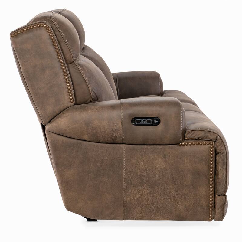 Hooker Furniture SS762-PHZ3 Wheeler 83" Wide Leather Sofa with Powered