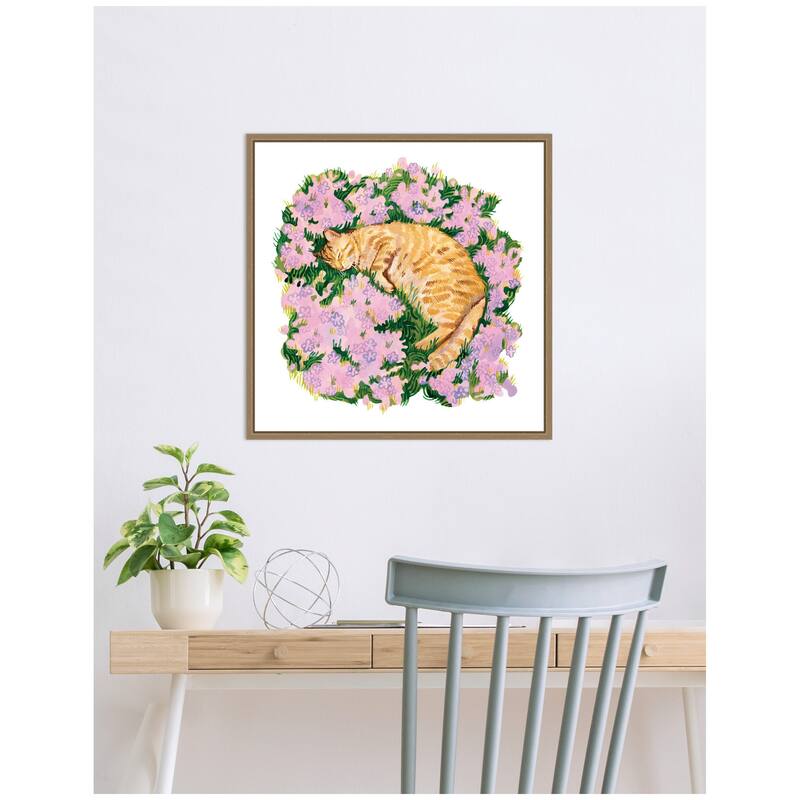 Kate and Laurel Dream on the Meadow by Lucia Gianello Framed Canvas Wall Art Print