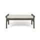 preview thumbnail 11 of 17, Nelson Rustic Acacia Wood Bench with Cushion by Christopher Knight Home