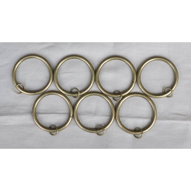 Set of 16 Metal Curtain Eyelet Rings 2-1/2 Inch Inner Diameter