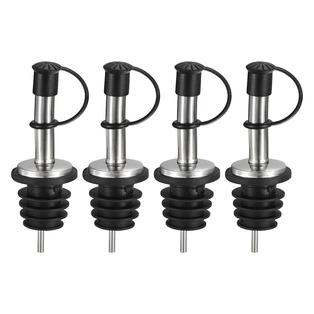 Stainless Steel Bottle Pourers, 4Pcs 90mm/3.54" Olive Oil Spout