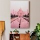 preview thumbnail 4 of 4, Taj Mahal in Pink Light-Premium Gallery Wrapped Canvas - Ready to Hang