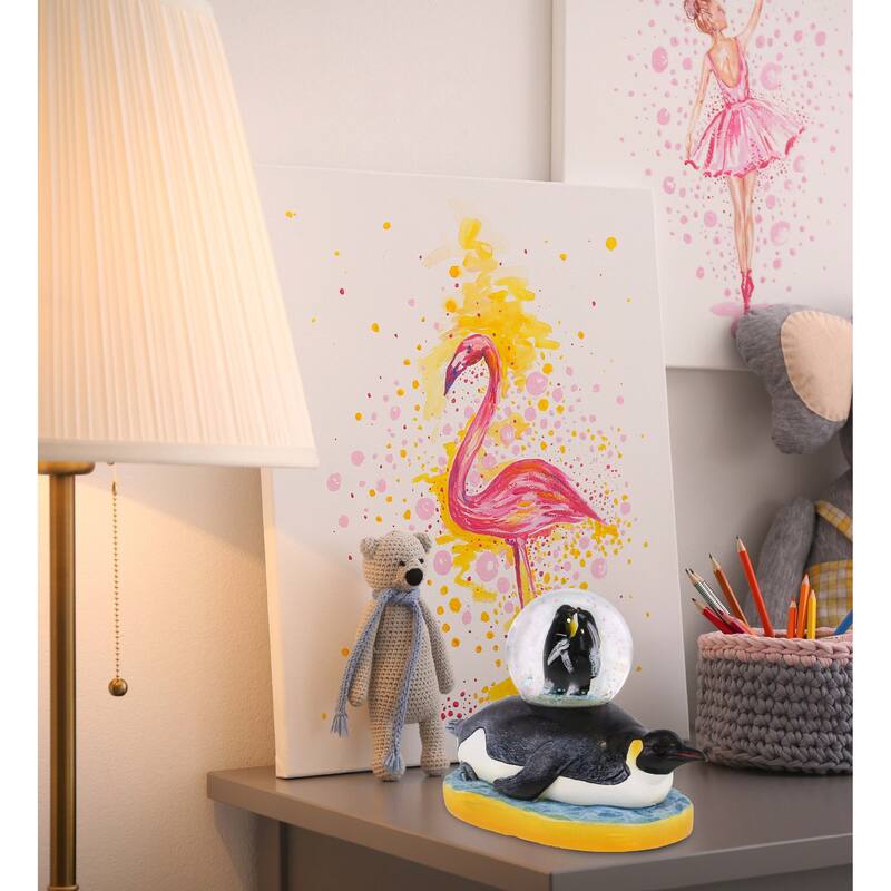 CoTa Global Penguin Snow Globe Figurine with Sparkling Glitter - 45mm - 5.2″Lx2.5″Wx3.5″H