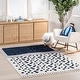 preview thumbnail 1 of 7, Nuloom Alena Starry Night High-Low Kids Tasseled Area Rug 3' x 5' - Navy - Rectangle