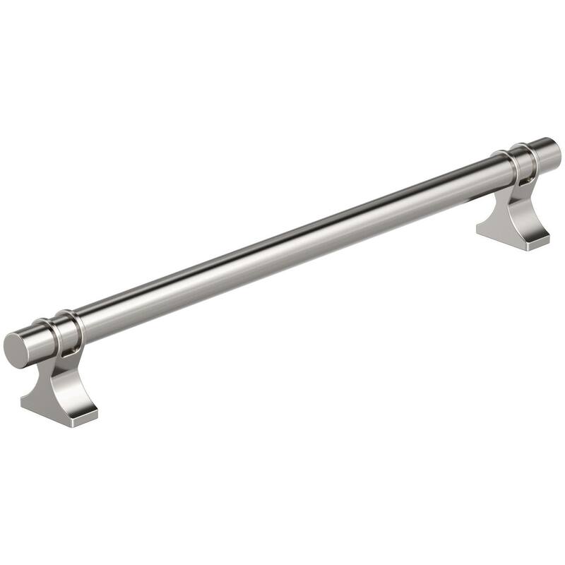 Amerock BP36619 Davenport 8-13/16" Center to Center Bar Cabinet Pull - Polished Nickel