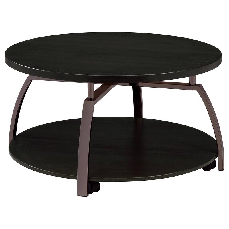 Starrett Dark Charcoal 2-piece Round Coffee Table Set