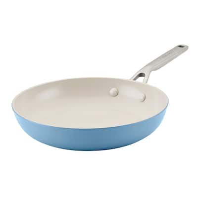 KitchenAid Hard Anodized Ceramic Nonstick Frying Pan, 10-Inch, Blue Velvet