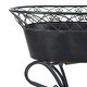 preview thumbnail 11 of 37, SAFAVIEH Hendrick Victorian Scroll Iron Outdoor Planter Set of 2.