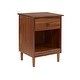 preview thumbnail 21 of 30, Walker Edison Bullrushes 1-drawer Solid Wood Nightstand
