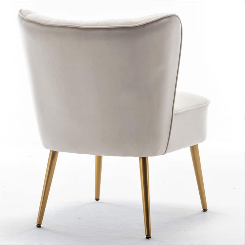 Sauter 23.2" Wide Mid-Century Modern Microfiber Accent Chair