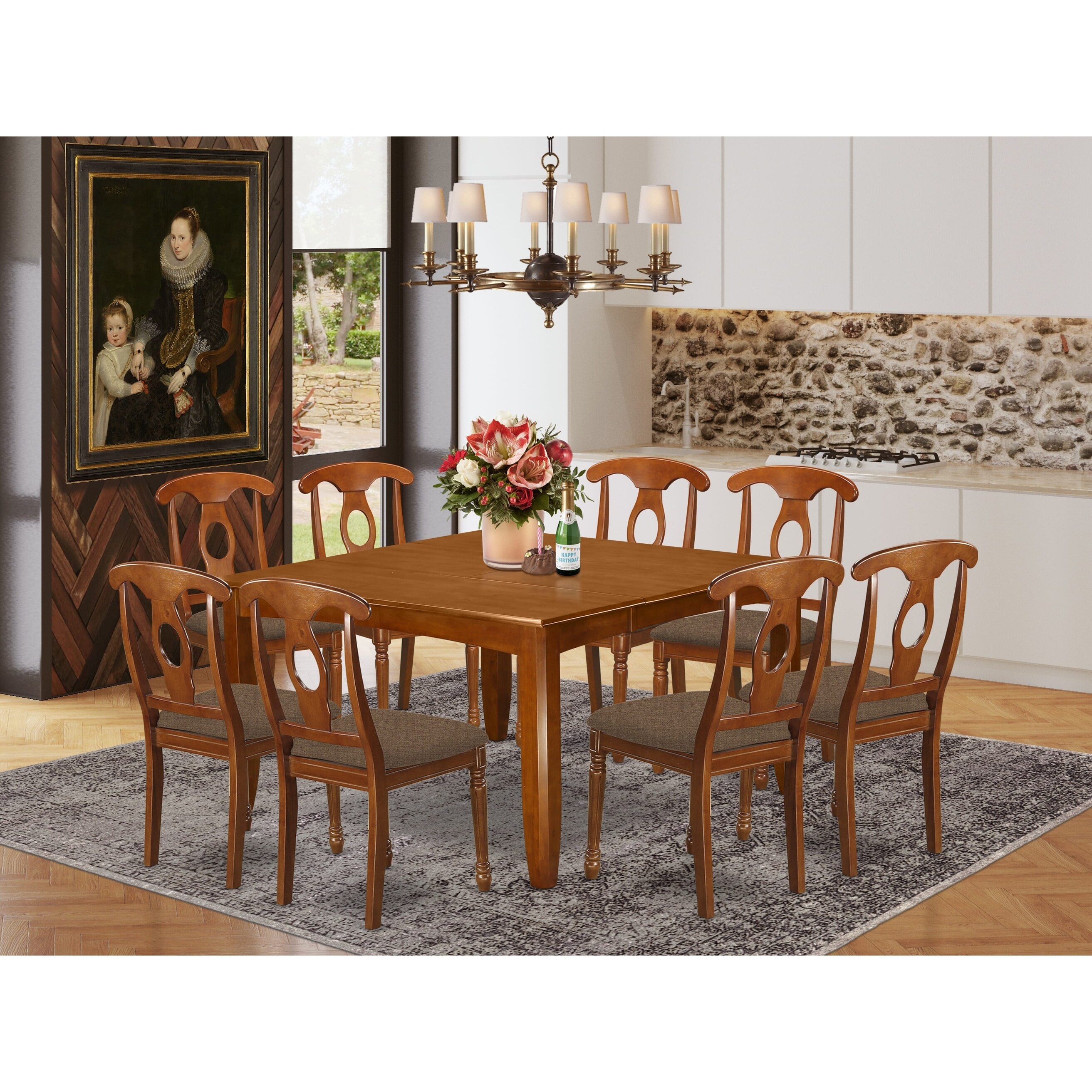 Queen anne shop dining room set