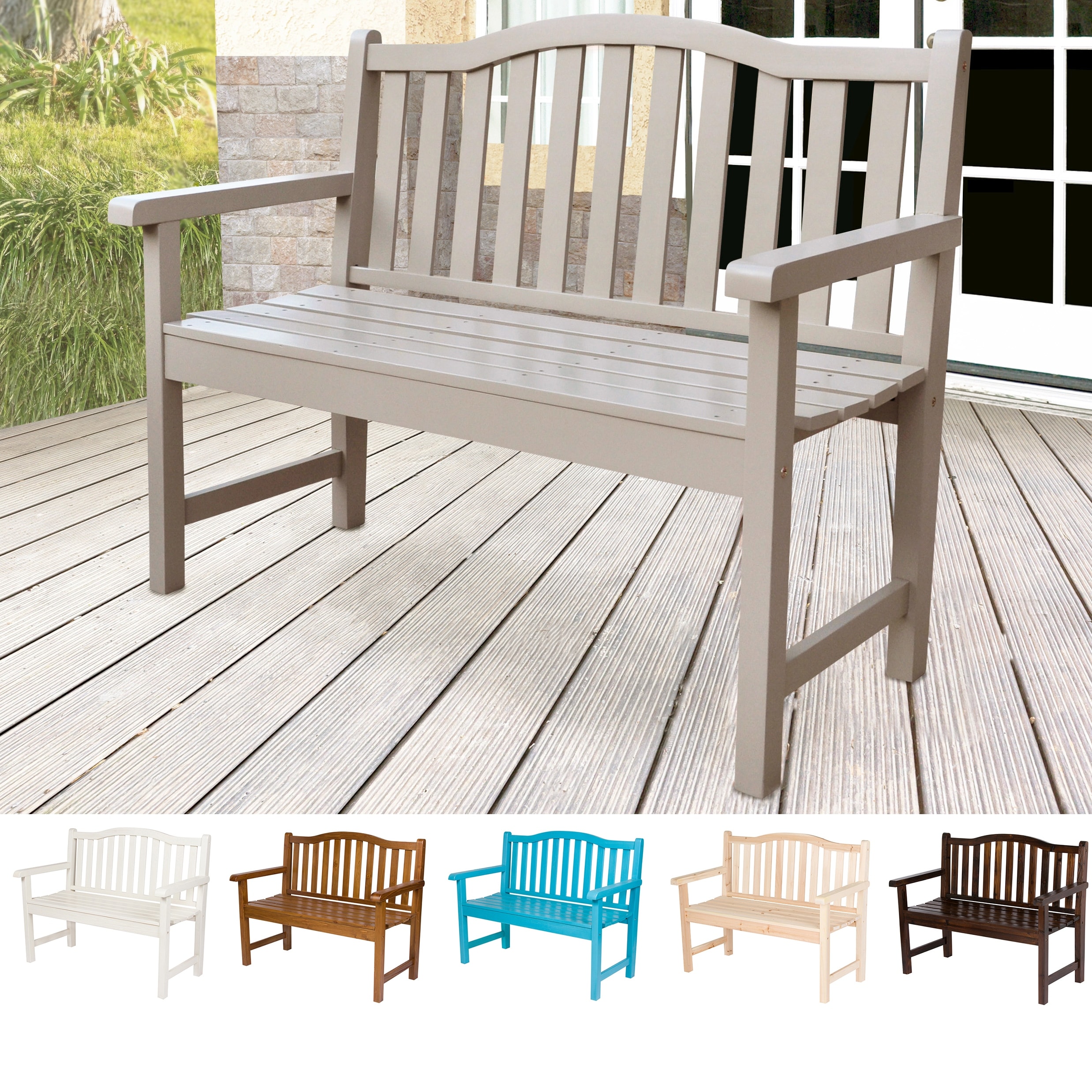Belfort Hydro Tex Wood Outdoor Garden Patio Bench On Sale Bed