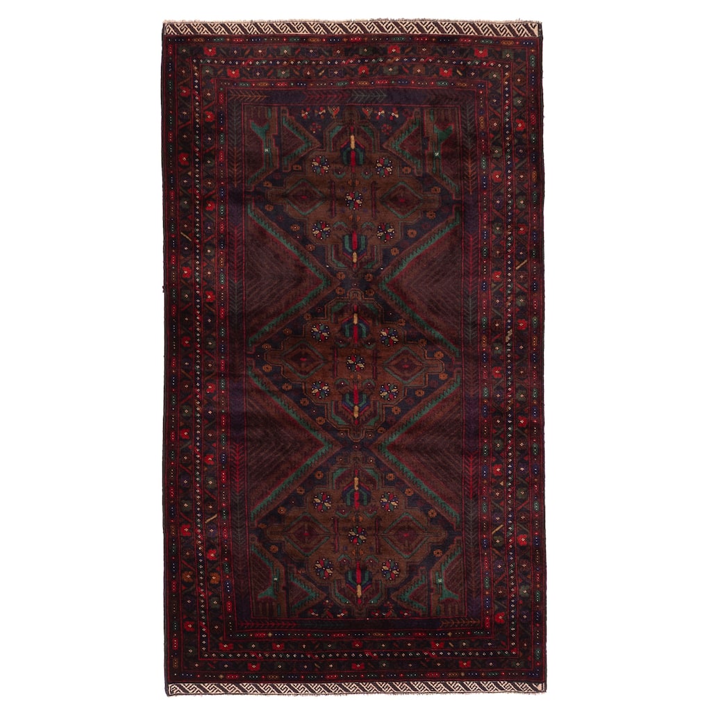 ECARPETGALLERY Hand-knotted Teimani Brown Wool Rug - 4'0 x 7'1