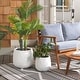 preview thumbnail 3 of 26, SAFAVIEH Outdoor Kane Cement Ficonstone Planter Pot (Set of 2) - 16Wx16Dx14