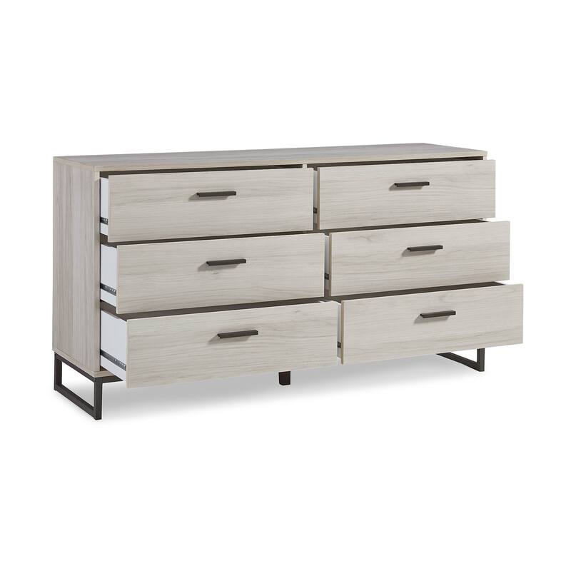 Ashley Furniture Socalle Light Natural 6 Drawer Dresser