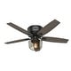 preview thumbnail 2 of 22, Hunter 52" Bennett Low Profile Ceiling Fan with Globe LED Light Kit and Handheld Remote