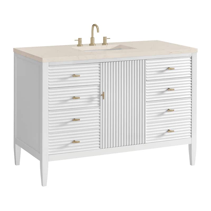 James Martin Vanities 485-V48-3EMR Myrrin 48" Single Basin Wood Vanity