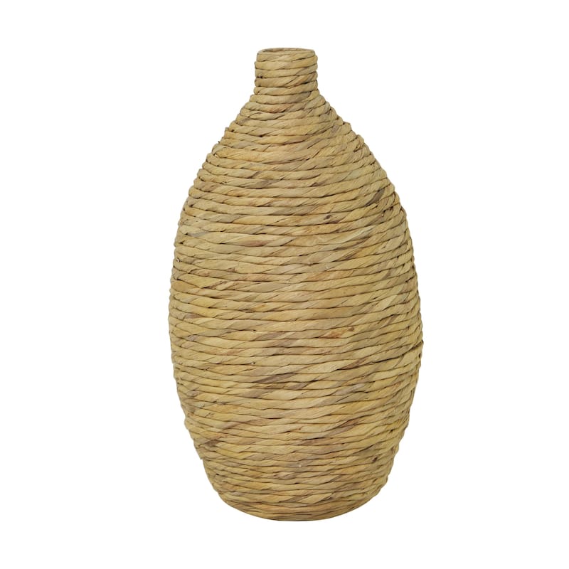 Seagrass Handmade Woven Decorative Vase - Brown - Roche River Decor