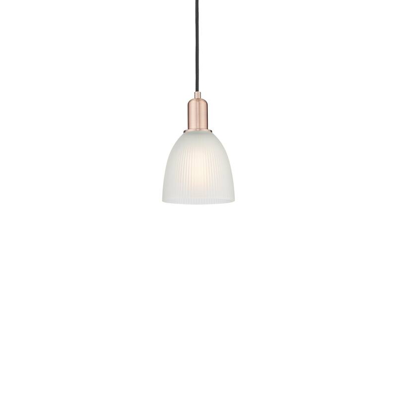 Innovations Lighting 716-1P-10-6 Castile Pendant Castile 6" Wide Mini - Antique Copper / White