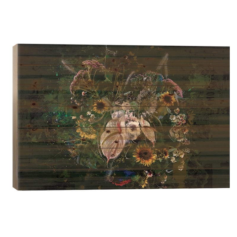 True Expectations II Print On Wood by Teis Albers - Multi-Color - 18x26x1.5