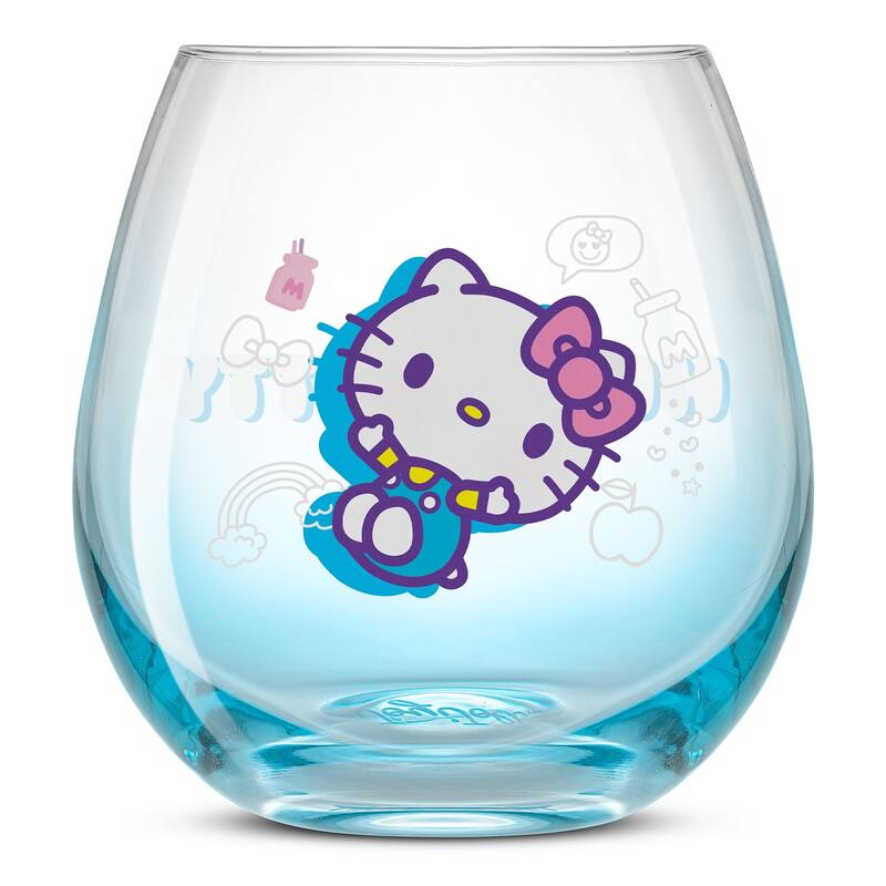 Hello Kitty® and Friends Above the Clouds Stemless Drinking Glasses - 15 oz - Set of 4
