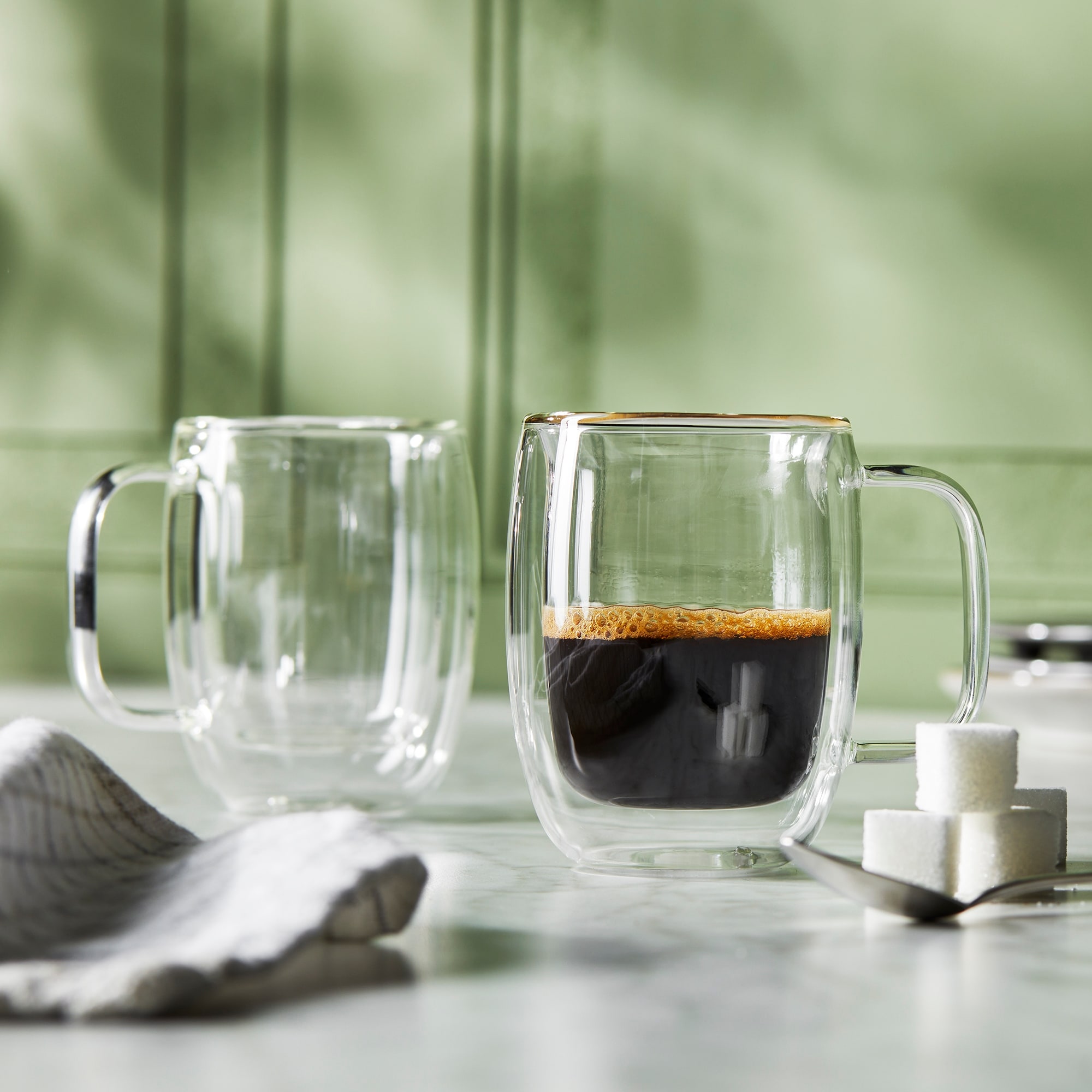 Henckels Cafe Roma 2-pc Double-Wall Glassware 4.5oz. Double Espresso Mug Set