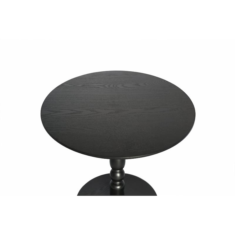 23''Accent Round Table,Round Side Table, Small Table for Small Spaces,Modern Accent Nightstand with Solid Wood Leg