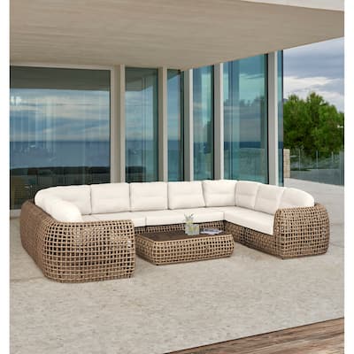 Skyline Design Dynasty 10-Piece Sectional Set with Sunbrella Cushions