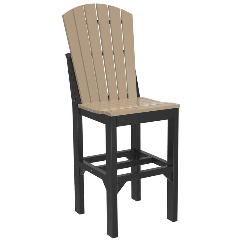 Set of 4 Poly Lumber Adirondack Dining Chairs