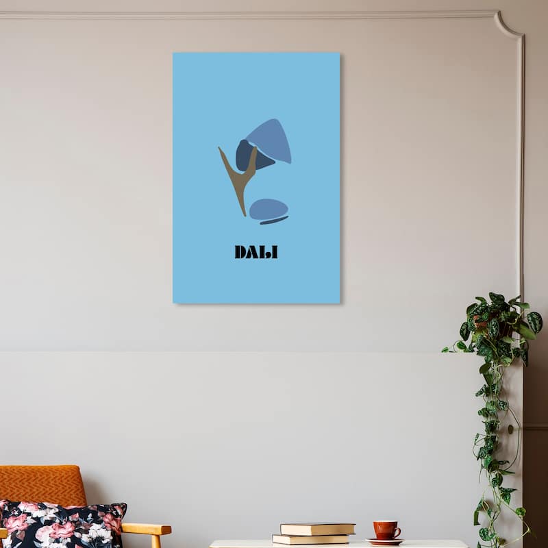 Wynwood Studio Canvas World and Countries Salvador Dali Summary Blue and Modern & Contemporary Wall Art Canvas Print - 30 x 20