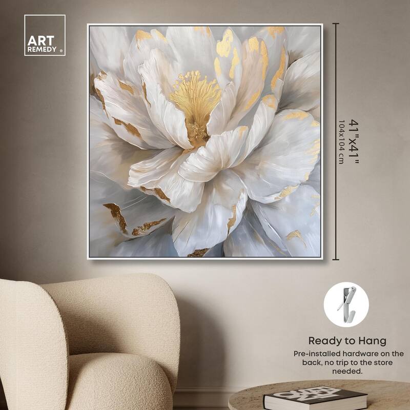 Golden Veins of Grace Canvas by Art Remedy