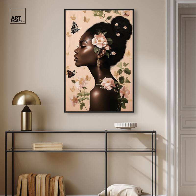 Apricot Whisper Canvas by Art Remedy