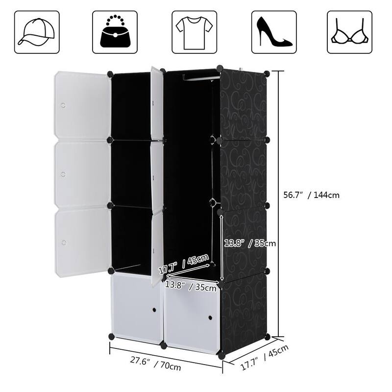 8 Cubes Portable Closet Wardrobe