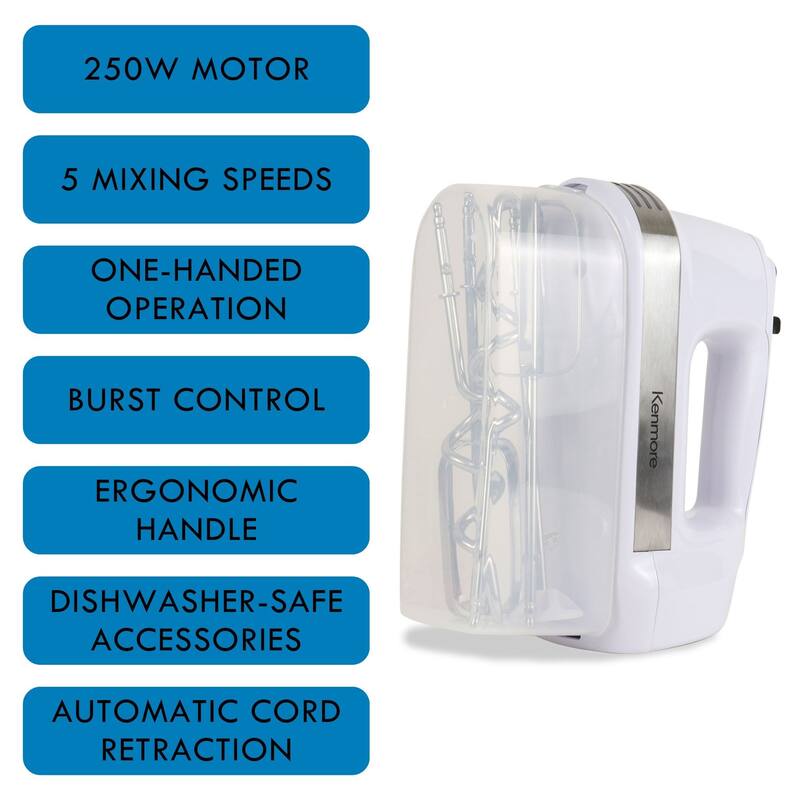 Kenmore 5-Speed Hand Mixer 250W With Burst Control