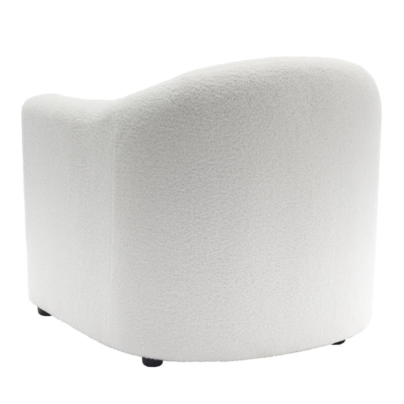 2 Set Modern Upholstered Barrel Accent Chair