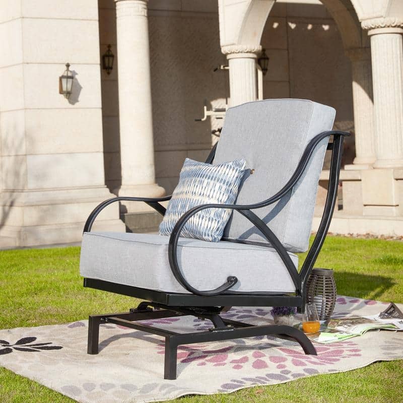 Patio Festival Outdoor Cushioned Rocking-Motion Chair