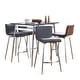 preview thumbnail 15 of 32, Porch & Den Naldi-Mason Swivel 5-Piece Counter Height Dining Set