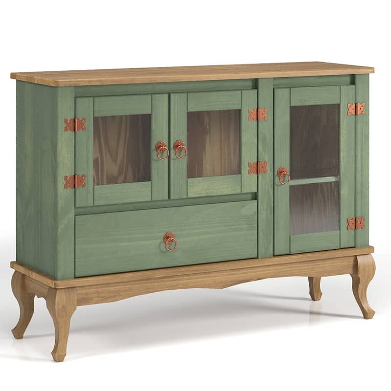 Wood Buffet Sideboard | Furniture Dash - Green
