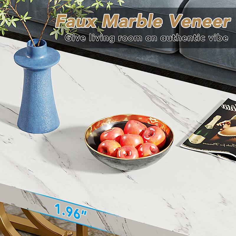 47 Inches Coffee Table CenterTea Table for Living Room