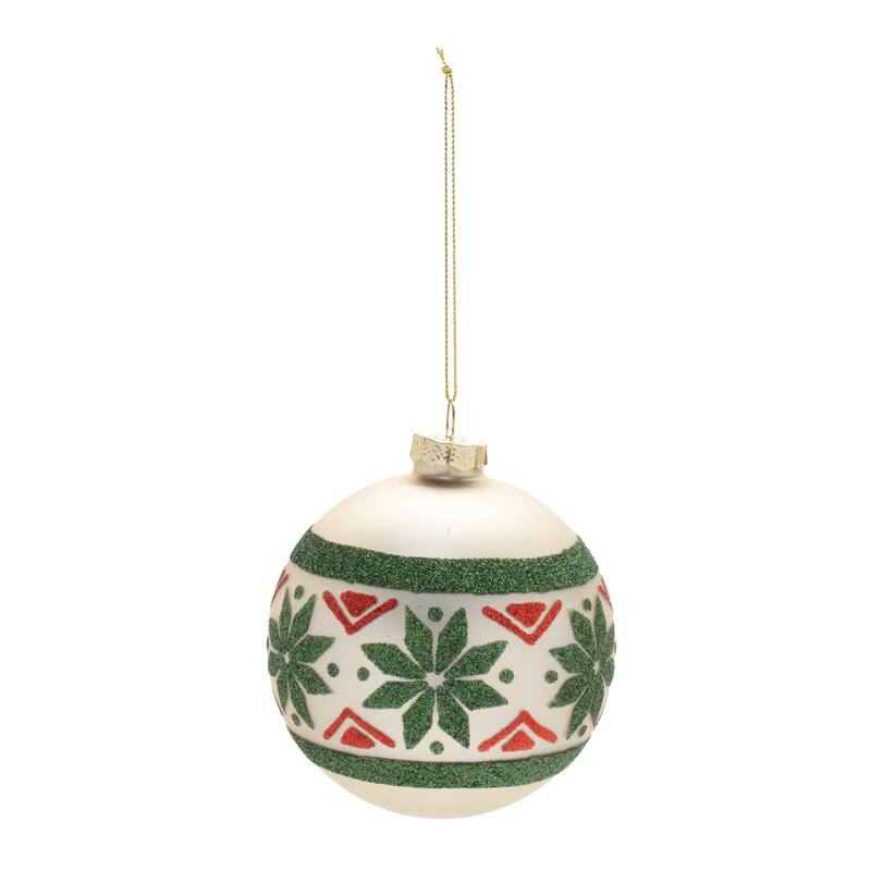 Nordic Glass Ball Ornament (Set of 6) - N/A