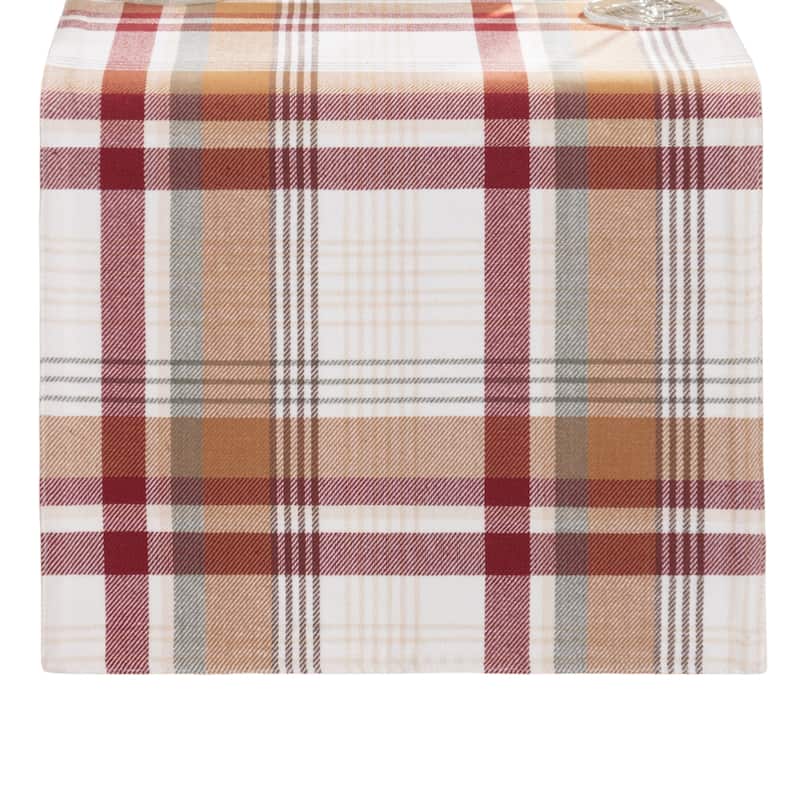 Seneca Plaid Harvest Cotton Table Runner