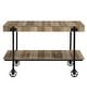 preview thumbnail 26 of 25, Hyssop Farmhouse 47-inch Metal 1-Shelf Console Table by Furniture of America
