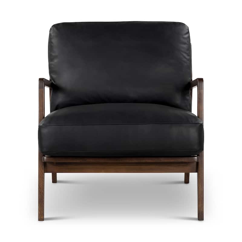 Metro - Carmelo Genuine Leather Accent Chair