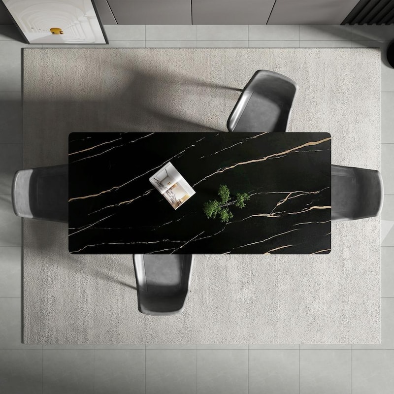 70.8'' Rectangle Dining Table with Stone Top