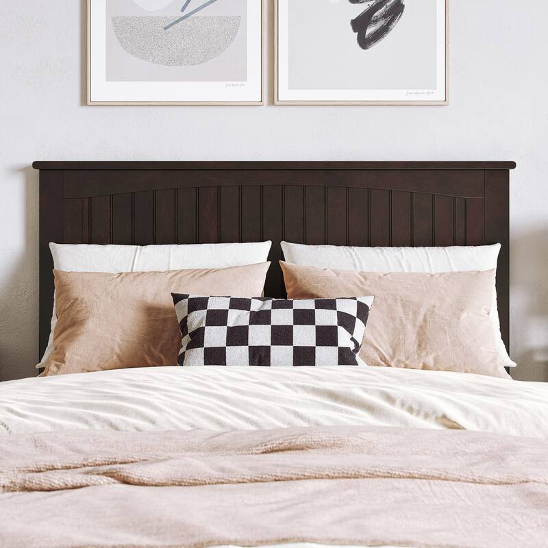 Naples Full Solid Wood Low Profile Platform Bed in Espresso