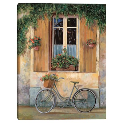 La Bici by Guido Borelli Canvas Art Print