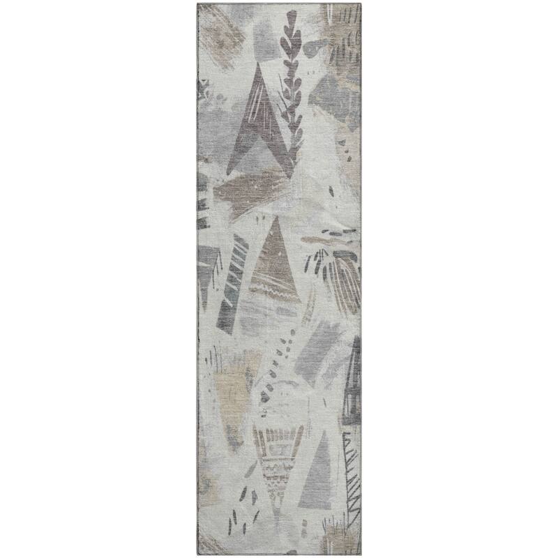 Premium Washable Super Soft Abstract Fragments Mayfield Rug