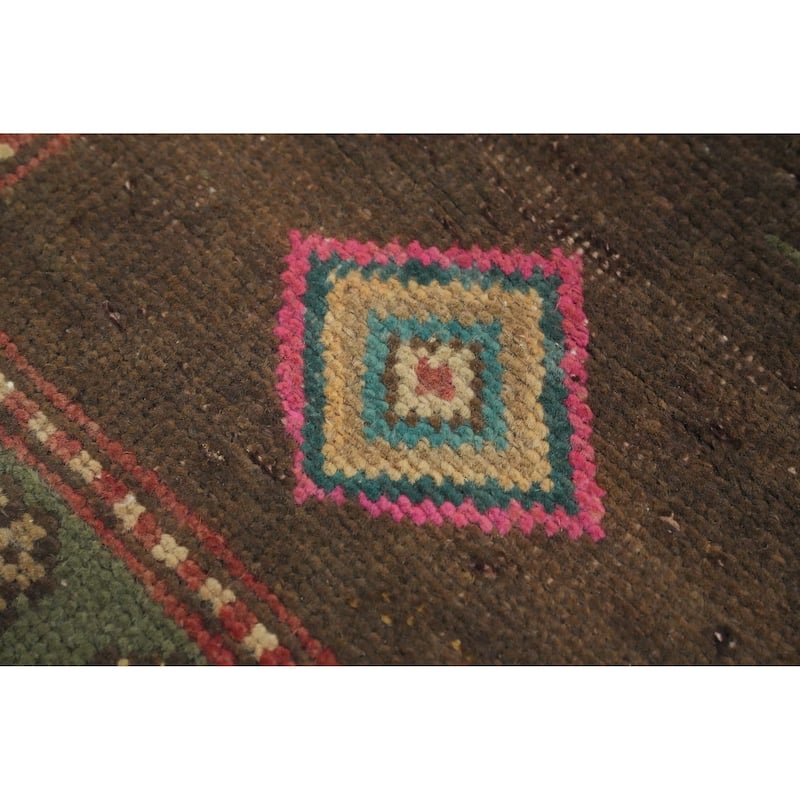 Hand Knotted Oriental 100% Wool Carpet Traditional Tribal Pink Ardebil Area Rug - 6' 6'' X 4' 6''