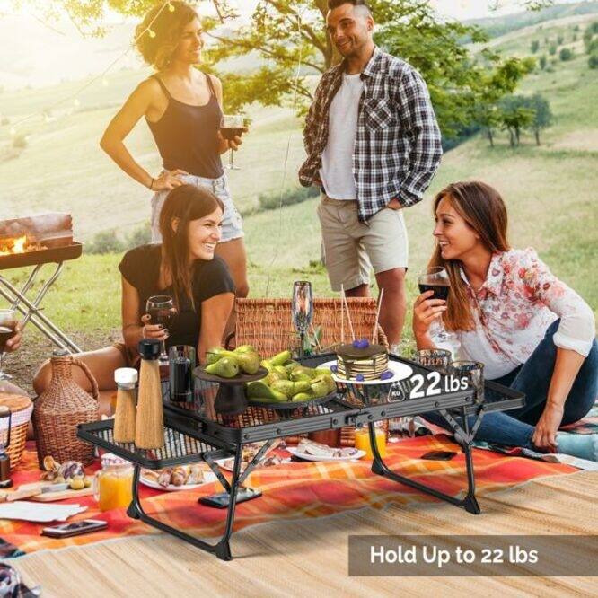 3ft Portable Aluminum Alloy Folding Picnic Table